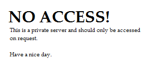 No Access!